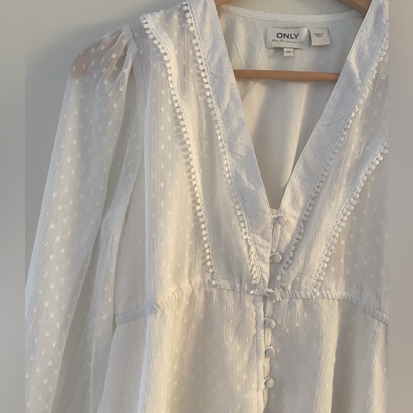 ONLY White Blouse XS - Picture 3 of 8
